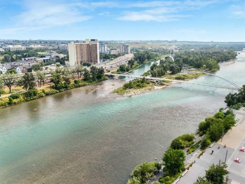 402-519 Riverfront Avenue Se, Calgary, AB - Outdoor With Body Of Water With View