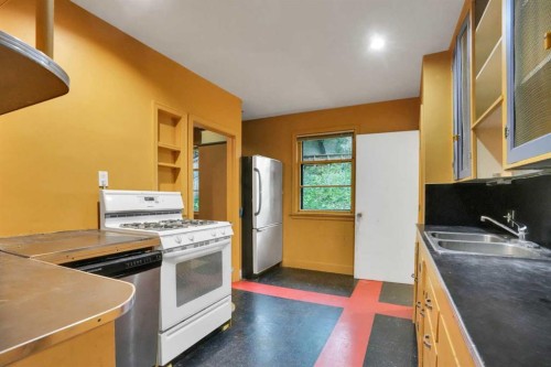 2131 16A Street Sw, Calgary, AB - Indoor Photo Showing Kitchen With Double Sink