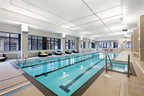 618-122 Mahogany Centre Se, Calgary, AB - Indoor Photo Showing Other Room With In Ground Pool