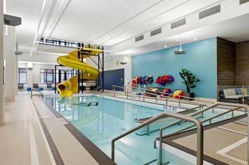 618-122 Mahogany Centre Se, Calgary, AB - Indoor Photo Showing Other Room With In Ground Pool