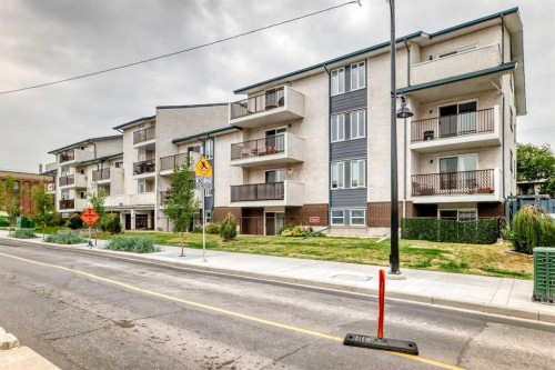 403-647 1 Avenue Ne, Calgary, AB - Outdoor With Balcony With Facade