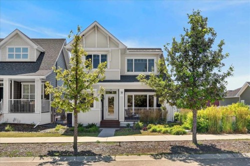 9 Drake Landing Square, Okotoks, AB - Outdoor With Deck Patio Veranda With Facade