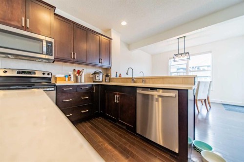 83 Auburn Glen Lane Se, Calgary, AB - Indoor Photo Showing Kitchen With Stainless Steel Kitchen