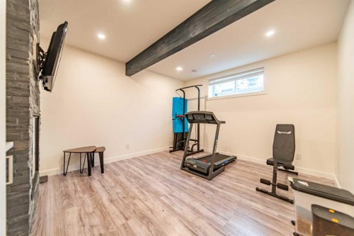 83 Auburn Glen Lane Se, Calgary, AB - Indoor Photo Showing Gym Room