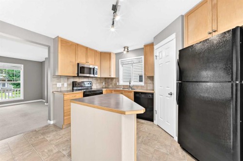 133 Prestwick Heights Se, Calgary, AB - Indoor Photo Showing Kitchen With Double Sink