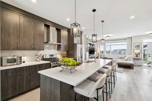 17 Royal Elm Green Nw, Calgary, AB - Indoor Photo Showing Kitchen With Upgraded Kitchen