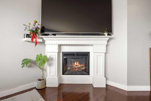 19 Covemeadow Crescent Ne, Calgary, AB - Indoor With Fireplace