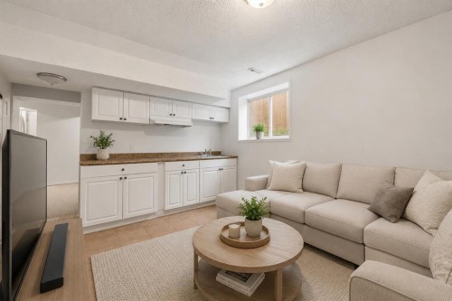19 Covemeadow Crescent Ne, Calgary, AB - Indoor Photo Showing Living Room