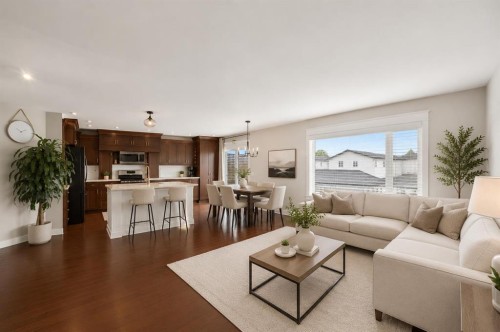 19 Covemeadow Crescent Ne, Calgary, AB - Indoor Photo Showing Living Room