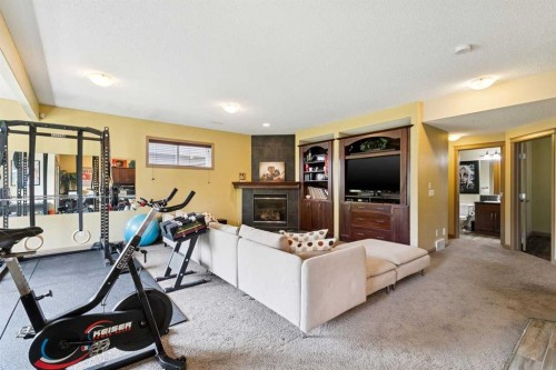 199 Lavender Way, Chestermere, AB - Indoor Photo Showing Gym Room