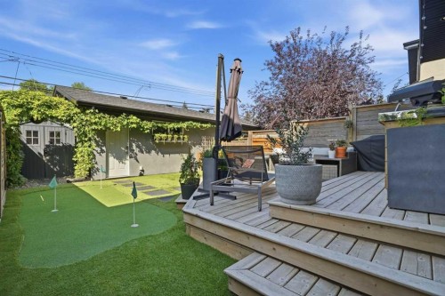 2042 49 Avenue Sw, Calgary, AB - Outdoor With Deck Patio Veranda