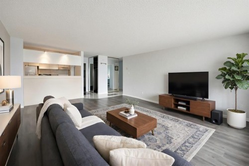 2012-221 6 Avenue Se, Calgary, AB - Indoor Photo Showing Living Room