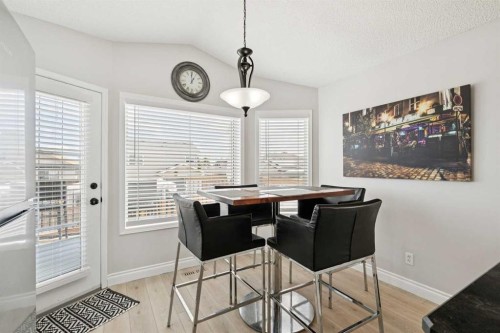 438 Sheep River Point, Okotoks, AB - Indoor Photo Showing Dining Room