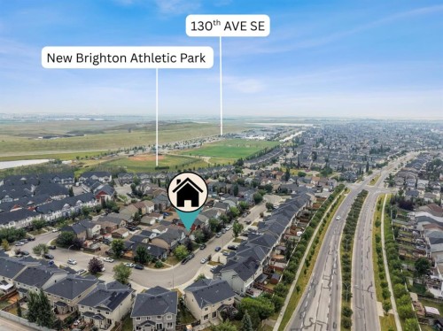 219 New Brighton Landing Se, Calgary, AB - Outdoor With View