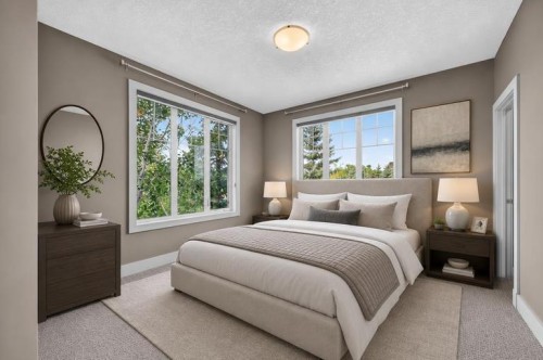 4 Aspen Cliff Close Sw, Calgary, AB - Indoor Photo Showing Bedroom