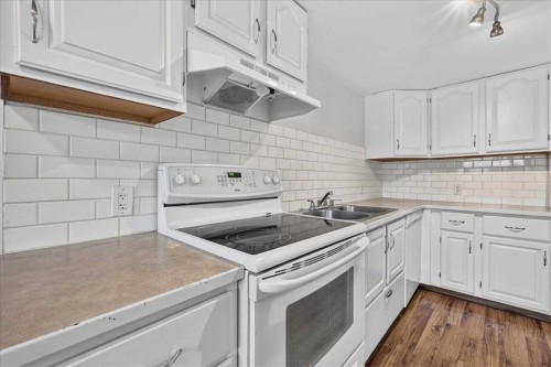2606 14 Avenue Se, Calgary, AB - Indoor Photo Showing Kitchen With Double Sink With Upgraded Kitchen