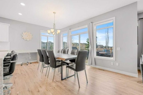471 Canals Boulevard Sw, Airdrie, AB - Indoor Photo Showing Dining Room