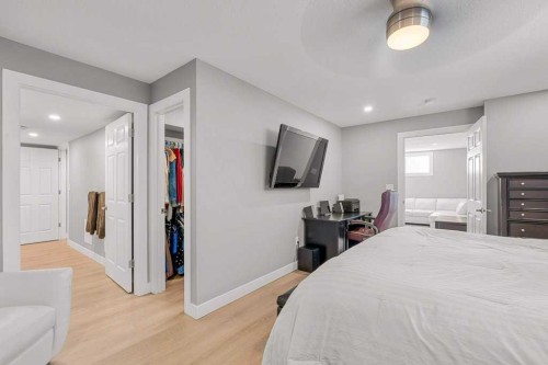 471 Canals Boulevard Sw, Airdrie, AB - Indoor Photo Showing Bedroom