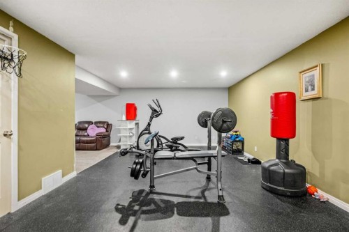 163 West Lakeview Passage, Chestermere, AB - Indoor Photo Showing Gym Room