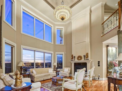3221 77 Street Sw, Calgary, AB - Indoor Photo Showing Living Room With Fireplace