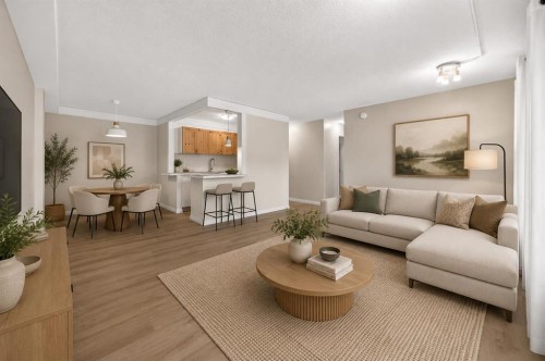 103-903 19 Avenue Sw, Calgary, AB - Indoor Photo Showing Living Room