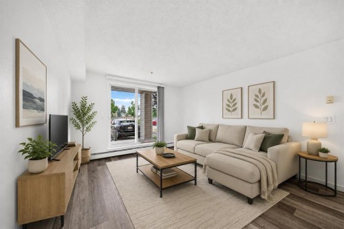 109-1717 60 Street Se, Calgary, AB - Indoor Photo Showing Living Room