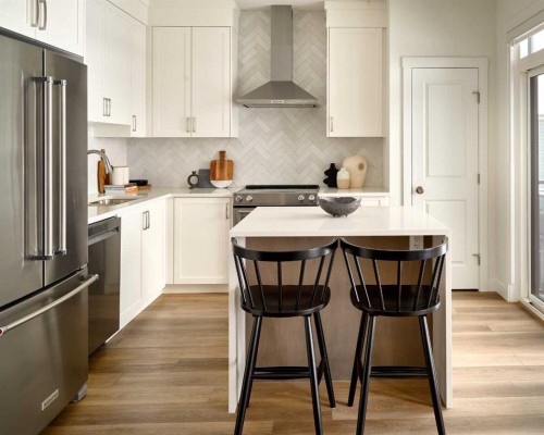 1601-60 Howse Lane Ne, Calgary, AB - Indoor Photo Showing Kitchen With Upgraded Kitchen