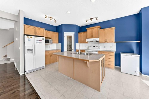 16 Royal Birch Rise Nw, Calgary, AB - Indoor Photo Showing Kitchen With Double Sink