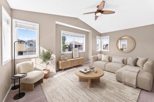16 Royal Birch Rise Nw, Calgary, AB - Indoor Photo Showing Living Room