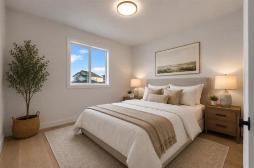 111 North Bridges Garden, Langdon, AB - Indoor Photo Showing Bedroom