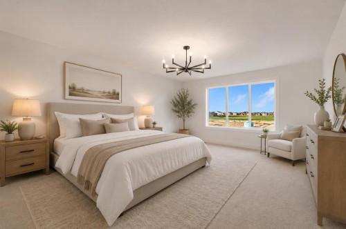 111 North Bridges Garden, Langdon, AB - Indoor Photo Showing Bedroom