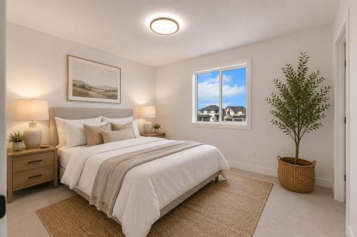 111 North Bridges Garden, Langdon, AB - Indoor Photo Showing Bedroom