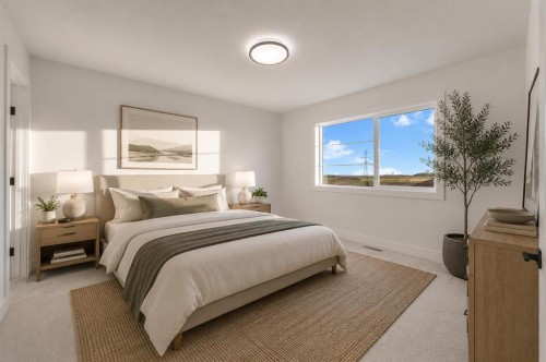 111 North Bridges Garden, Langdon, AB - Indoor Photo Showing Bedroom