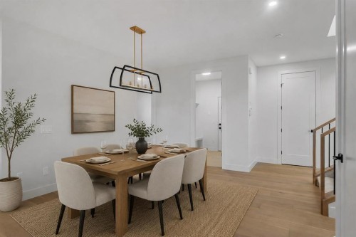 111 North Bridges Garden, Langdon, AB - Indoor Photo Showing Dining Room