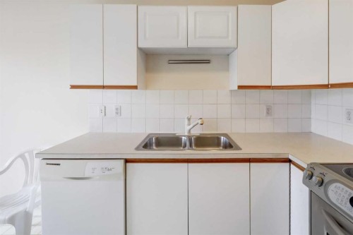 57 Sandpiper Lane Nw, Calgary, AB - Indoor Photo Showing Kitchen With Double Sink