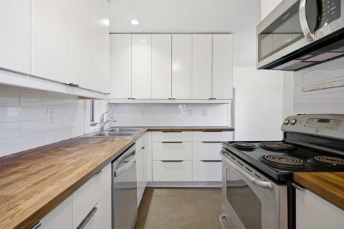 224 30 Avenue Ne, Calgary, AB - Indoor Photo Showing Kitchen With Double Sink