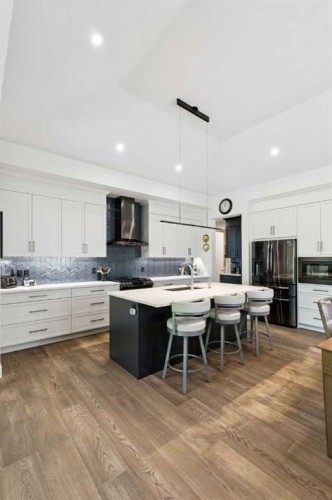 176 Cranbrook Drive Se, Calgary, AB - Indoor Photo Showing Kitchen With Upgraded Kitchen