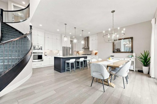 41 Whispering Springs Way, Heritage Pointe, AB - Indoor Photo Showing Dining Room