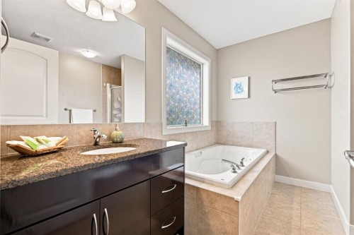 58 Everwoods Park Sw, Calgary, AB - Indoor Photo Showing Bathroom