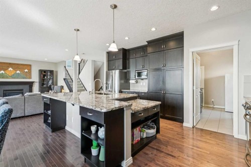 7520 Springbank Way Sw, Calgary, AB - Indoor Photo Showing Kitchen With Upgraded Kitchen