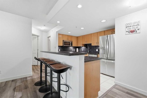 305-1078 6 Avenue Sw, Calgary, AB - Indoor Photo Showing Kitchen