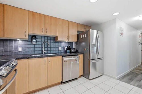 305-1078 6 Avenue Sw, Calgary, AB - Indoor Photo Showing Kitchen