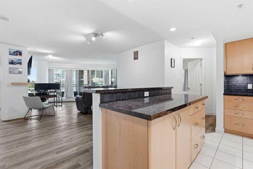 305-1078 6 Avenue Sw, Calgary, AB - Indoor Photo Showing Kitchen