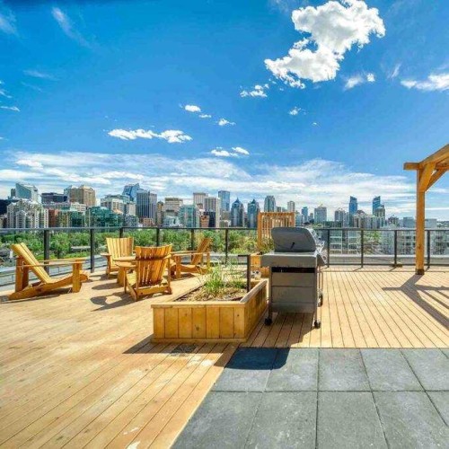 317R-327 9A Street Nw, Calgary, AB - Outdoor With Deck Patio Veranda With View