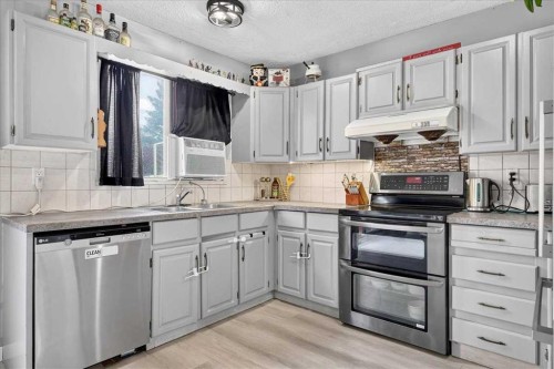 672 Whiteridge Way Ne, Calgary, AB - Indoor Photo Showing Kitchen With Double Sink
