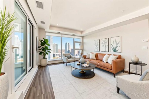 704-530 3 Street Se, Calgary, AB - Indoor Photo Showing Living Room