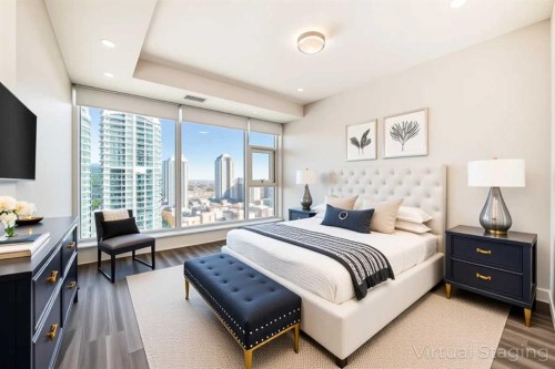 704-530 3 Street Se, Calgary, AB - Indoor Photo Showing Bedroom