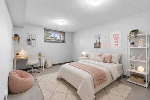 8243 Fortress Drive Sw, Calgary, AB - Indoor Photo Showing Bedroom