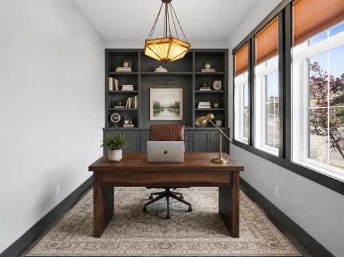 8243 Fortress Drive Sw, Calgary, AB - Indoor Photo Showing Office