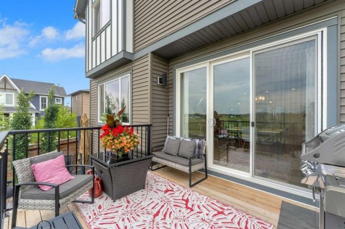 444 Lawthorn Way, Airdrie, AB - Outdoor With Deck Patio Veranda With Exterior